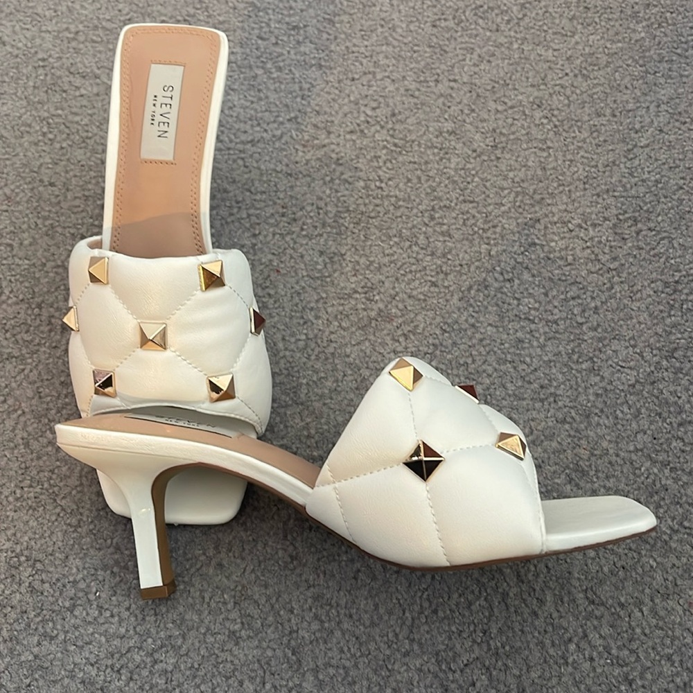 Steven New York Puff Quilted heeled sandal